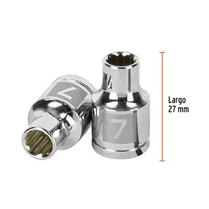 BOX 6 Douilles 7 mm, 12 points, entraînement 3/8 po, TRUPER - Product Image 3