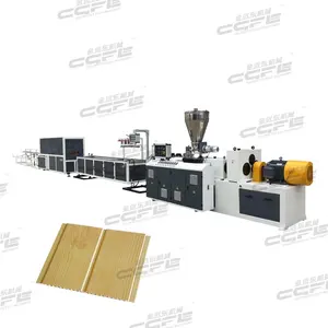 Hochgeschwindigkeits-PVC-Plattenformmaschine Decken-Kunststoff-Wandblech-Herstellungsmaschine