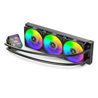 Refroidisseur de processeur liquide RGB 360mm de qualité supérieure-Ventilateurs haute vitesse 3x120mm Conception à faible bruit Fourniture en vrac pour les distributeurs