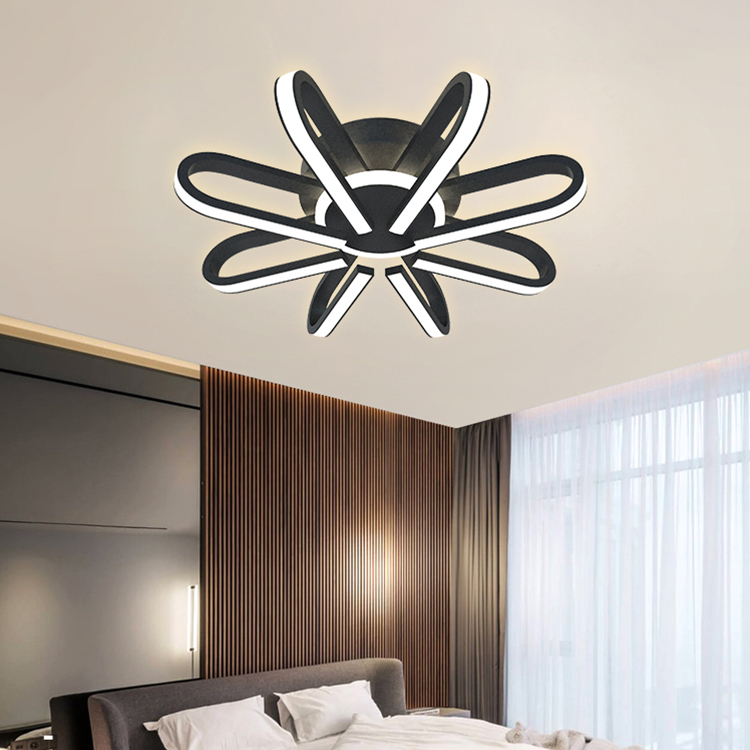 Classic remote black suspended multi color office home led ceiling light
