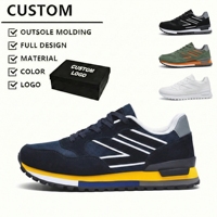 Chaussures de course respirantes en maille de haute qualité avec logo personnalisé, semelle en caoutchouc durable, baskets tendance pour hommes