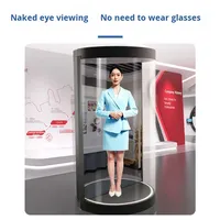 Vitrine holographique IA de 5,5 à 75 pouces pour affichage 3D à l'œil nu de humains virtuels, équipement holographique interactif d'intérieur