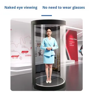 5.5inch 75inch ai ba chiều cabin ảo kỹ thuật số con người mắt thường hiển thị 3D tủ trong nhà Thiết bị ba chiều tương tác - Product Image 5