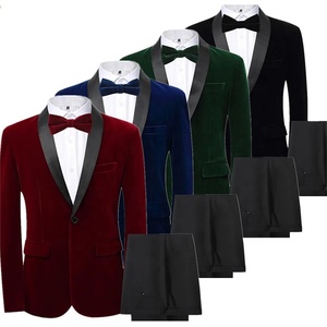 Costume en velours <span class=keywords><strong>pour</strong></span> hommes grandes tailles, <span class=keywords><strong>ensemble</strong></span> 2 pièces satiné (veste et <span class=keywords><strong>pantalon</strong></span>) 6XL, idéal <span class=keywords><strong>pour</strong></span> soirée, <span class=keywords><strong>mariage</strong></span> ou dîner - Product Image 2