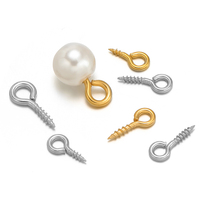 Petits aiguilles à œillets, crochets, œillets filetés, fermoirs en acier inoxydable, crochets pour la fabrication de bijoux DIY et de perles