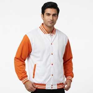 เสื้อแจ็คเก็ตเบสบอล บาสเก็ตบอล แบบ Letterman ทำจากขนสัตว์แท้ แบรนด์ส่วนตัว แขนเสื้อแบบ High Street สำหรับฤดูหนาว ปี 2026 - Product Image 1