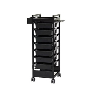 Nouveau chariot de salon de coiffure, chariot de teinture à chaud pour salon de coiffure, étagères de rangement pour salon de beauté avec roulettes, chariot à outils, exclusivité salon de coiffure - Product Image 4