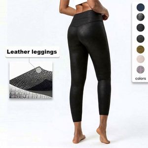 Nuovi Leggings ad Alta Elasticità per <span class=keywords><strong>Donna</strong></span>, Pantaloni da Fitness e Yoga in <span class=keywords><strong>Ecopelle</strong></span> - Product Image 2