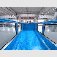 Piscine hors sol en acier préfabriqué de 40 pieds, 3 mm d'épaisseur, imperméable, écologique, type hors sol