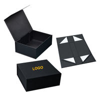 Boîte cadeau en papier rigide avec logo imprimé personnalisé, emballage de luxe, boîte pliante magnétique en papier