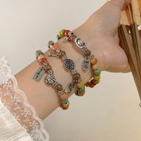 Bracelet perlé en céramique Carpe Koi porte-bonheur, style ethnique, motif Danse du Lion du Festival du Printemps, accessoire féminin porte-bonheur, le meilleur