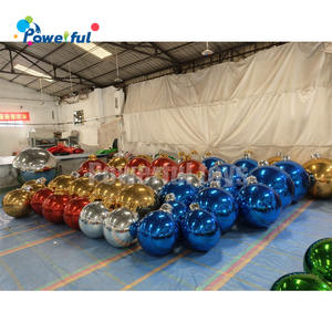 كرة عيد الميلاد مع غطاء ديكور خارجي ديكور داخلي لعيد الميلاد كرات كبيرة عملاقة بالونات - Product Image 4