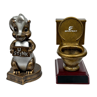 U STINK Trophée Loser en résine, souvenir sportif, trophée fantaisie en forme de mouche des toilettes