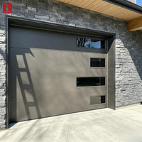 Porte de garage sectionnelle Bolang moderne, robuste, avec isolation en mousse, fenêtre personnalisée, porte piétonne, motorisée, télécommande, directement de l'usine