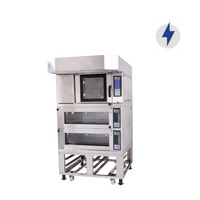 Boulangerie cuisine équipement de cuisson four à pizza Four à gaz automatique à 3 étages commercial