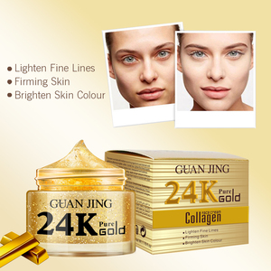 Crema Facial Brillante de Colágeno Dorado de 24K para Mujer, Crema Hidratante para Aligerar La Piel, Antiarrugas y Antienvejecimiento - Product Image 5