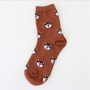 Yiwu सस्ते अजीब रंगीन फैशन कपास पशु कुत्ते भेड़ प्यारा कार्टून चालक दल के मोज़े - Product Image 4