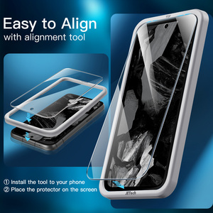 Protecteur d'écran pour <span class=keywords><strong>Google</strong></span> Pixel 8a 6.1 pouces, <span class=keywords><strong>film</strong></span> en verre trempé avec outil d'installation facile - Product Image 3