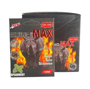 Diseño Gratuito Personalizado de Tiras Orales RHINO 69 para Mejoramiento Masculino, Caja de Exhibición de Cartón con Blister para Cápsulas Rhino Max Mints - Product Image 1