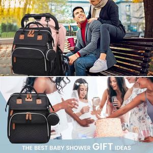 Muestras gratis: Mochilas de moda para pañales de viaje: Bolsas multiusos para pañales de bebé con cambiador y estuche para chupete al por mayor - Product Image 5