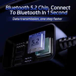 Monitor de batería de coche Konnwei BK300 de 12V, probador de voltaje de batería Bluetooth para sistema Solar automotriz RV Marine Boat - Product Image 4