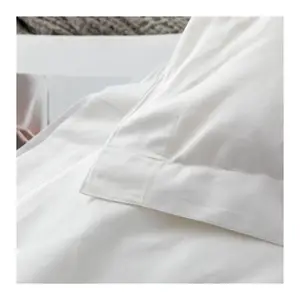 थोक शीर्ष गुणवत्ता 100% सूती पोपलिन बुना बिस्तर कपड़ा 200TC 250TC 300T 400T साटन बेडशीट के लिए