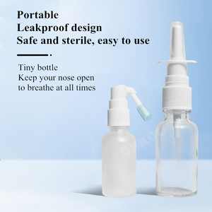 Bottiglia di vetro Spray <span class=keywords><strong>per</strong></span> naso vuota da 5ml 10ml 15ml pompa <span class=keywords><strong>per</strong></span> <span class=keywords><strong>la</strong></span> <span class=keywords><strong>gola</strong></span> nasale bottiglia di vetro smerigliato trasparente smerigliato - Product Image 2