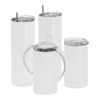 Tasse isolante pour montage sous vide, modèle personnalisable, blanc uni, par Sublimation, en acier inoxydable, bouteille d'eau, pour voiture, noël, 15OZ 20OZ, pièces