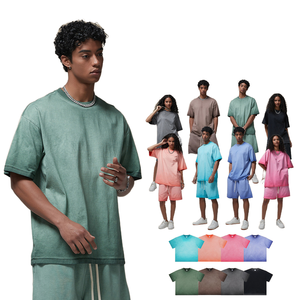 T-shirt Vintage con scollo bianco Batik t-shirt Unisex da uomo estate all'ingrosso personalizzato lavato di alta qualità - Product Image 2