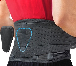 เข็มขัดพยุงเอวไนลอนแบบปรับได้ ระบายอากาศได้ดี แรงกดสองชั้น สำหรับออกกำลังกายและเล่นกีฬา ขายดี - Product Image 1