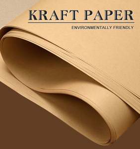 Sac en papier kraft brun imprimé personnalisé avec poignée, sac en papier recyclé pour boutique, shopping, promotion en supermarché disponible - Product Image 6