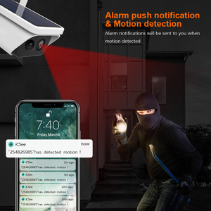 Yeni tasarım güneş Wifi Full Hd 1080P Ip su geçirmez Powered <span class=keywords><strong>Bullet</strong></span> ev güvenlik kamerası - Product Image 3