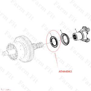 Precio al por mayor de alta calidad AT444943 para motor John Deere 4045 retroexcavadora 310G 310J 310K 315SK 315SL 410K 410L sello - Product Image 4