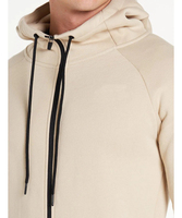 Özel yumuşak organik çikolata renk spor spor boy Hoodies erkekler beyaz tişörtü kadife eşofman seti