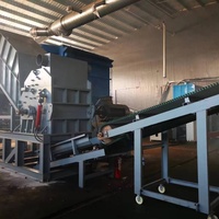 Broyeur industriel pour métaux ferreux (cuivre, fer, aluminium) et déchets organiques solides avec composant moteur central