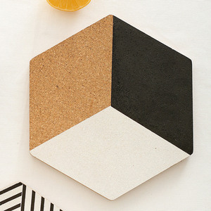 Tapis de Pot de chauffage en liège, résistant à la chaleur, forme hexagonale, pour bol, dessous de verre - Product Image 6