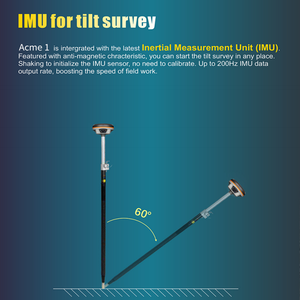 เครื่องรับสัญญาณ Gnss แบบดิฟเฟอเรนเชียลสำหรับการสำรวจแบบ Tilt Survey พร้อมระบบ GPS RTK ความแม่นยำสูง สำหรับ<span class=keywords><strong>การ</strong></span>สำรวจและอุปกรณ์ดูแลสุขภาพ - Product Image 5