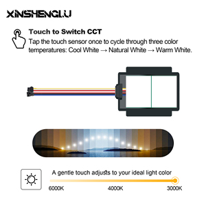 ไฟกระจกห้องน้ำ LED แบบสัมผัสขนาดเล็กปรับแต่งได้ พร้อมสวิตช์เซ็นเซอร์เหนี่ยวนำแบบสามสี/สีเดียว สีน้ำเงิน รองรับไฟฟ้า 12V/24V แบบคู่ - Product Image 6