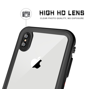 Shellbox ขายดี PC + TPU 360องศา <span class=keywords><strong>IP68</strong></span>ป้องกันเต็มรูปแบบมาตรฐานโปร่งใสกันน้ำกันกระแทกเคสโทรศัพท์สำหรับ iphoneex/ <span class=keywords><strong>XS</strong></span> - Product Image 4