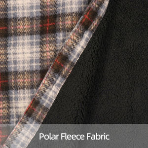 OEM ODM personalizzato elegante e confortevole autunno in <span class=keywords><strong>pile</strong></span> polare a <span class=keywords><strong>quadri</strong></span> da <span class=keywords><strong>uomo</strong></span> a <span class=keywords><strong>quadri</strong></span> manica lunga camicie di flanella per gli uomini - Product Image 5