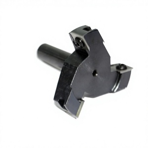 Fresa para madera de 3 filos con insertos reemplazables, vástago D12, diámetro exterior D60, para la industria estadounidense de procesamiento de paneles de madera, broca para ranurar y recortar - Product Image 1