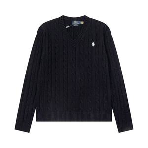 Nouveau Pull Tricoté Slim Décontracté <span class=keywords><strong>Femme</strong></span> avec Logo Personnalisé, Style <span class=keywords><strong>Ralph</strong></span> <span class=keywords><strong>Lauren</strong></span> Rétro Classique Luxe Discret - Product Image 4