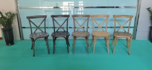 <span class=keywords><strong>Chaise</strong></span> empilable en résine à dossier croisé avec grain <span class=keywords><strong>de</strong></span> bois, vente en gros, idéale pour les restaurants, les mariages et les événements - Product Image 2