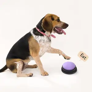 음성 녹음 버튼 애완 동물 장난감 고양이 개 버튼 통신 애완 동물 개 훈련 장난감 부저 녹음 가능한 말하는 지능형 장난감