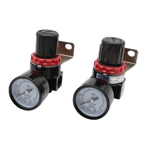 Válvula Reguladora de Presión Airtac AR2000 de 1/4 Pulgada para Gas con Manómetro para Tratamiento de Fuente de Aire - Product Image 1