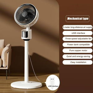 Ventilateur de sol électrique 2026 à prix de gros, 7 modes réglables, ventilateur tour de table USB, minuterie 12h, portable, avec télécommande - Product Image 4