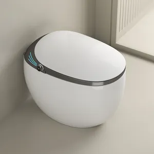 Inodoro Con Sensor Toilette intelligente chauffante intelligente pour salle de bain Piège en S en céramique Commodes de toilette siphoniques