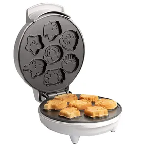 3 en 1 plato desmontable divertido desayuno panqueque forma pastel máquina eléctrica Animal cerámica Mini waffle Maker