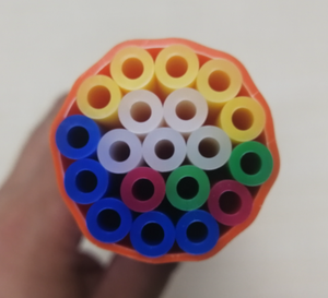 Mẫu Miễn Phí, <span class=keywords><strong>24</strong></span> Cách 7/3.5Mm Với PE1.2mm Viễn Thông HDPE Ống Micro Duct Cho Ngầm FTTH Sợi Quang Cáp Không Khí Thổi - Product Image 3