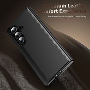 Étui à rabat en cuir PU de luxe avec support et protection arrière pour téléphone Z Fold 7 6 5 - Product Image 2